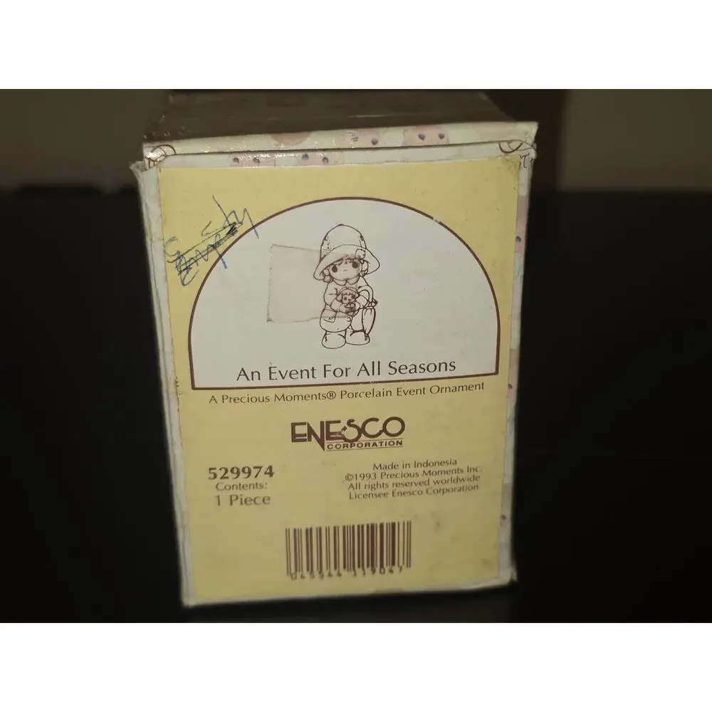 1993 Enesco‎ Precious Moments An Event For All Seasons Ornament 529974 Porcelain